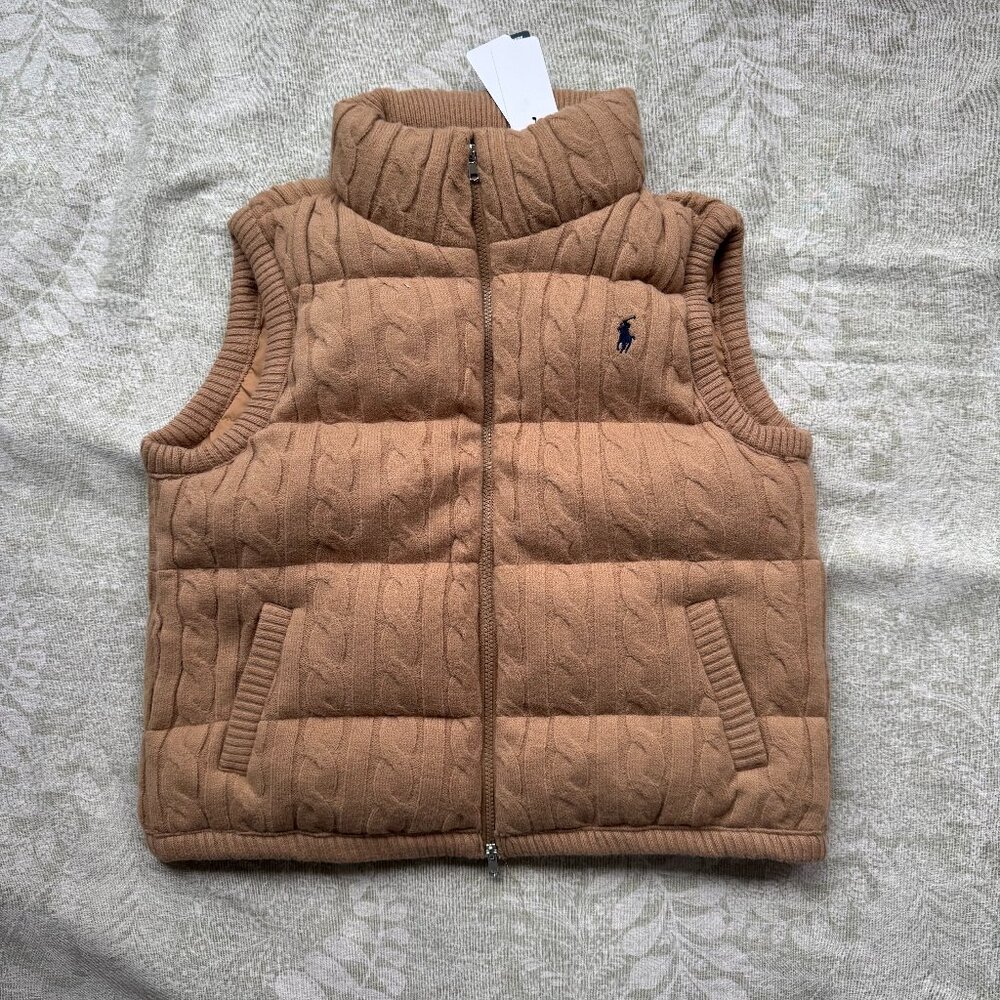 Ralph Lauren Cable-Knit Down Vest